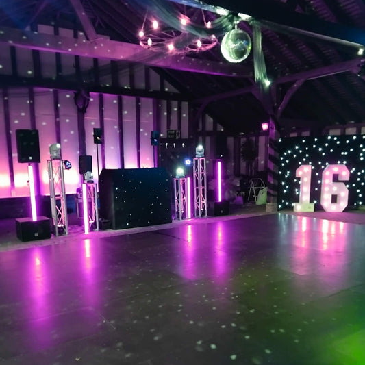 DJ Black & White Disco Setup