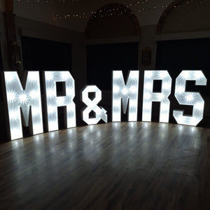 4ft LED MR & MRS Letters