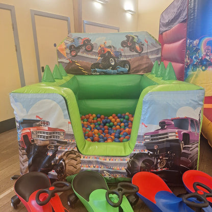 Monster Truck Green Inflatable Ball Pool Air Juggler