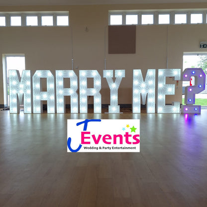 4ft LED WILL YOU MARRY ME ? Letters