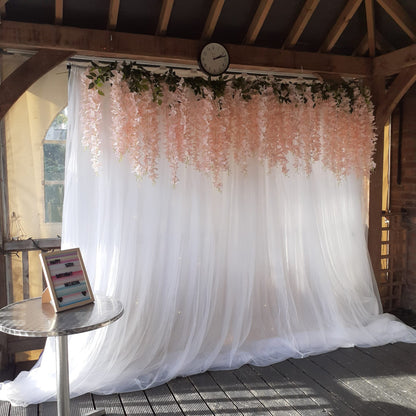 White Backdrop Drape