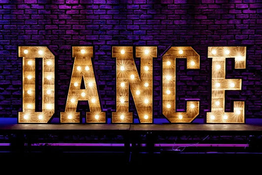 4ft LED Light Up Letters A - Z Rustic