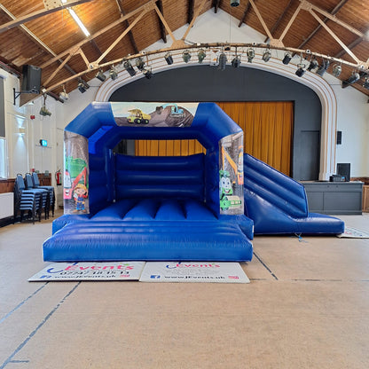 Mixed Pastel Bounce 'n' Slide, Ball Pool & Soft Play Shapes Construction Cartoon Themed Package