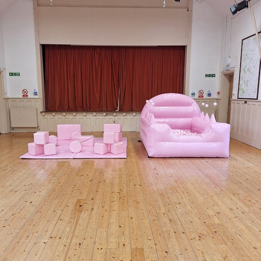 Pastel Pink Inflatable Ball Pool Air Juggler