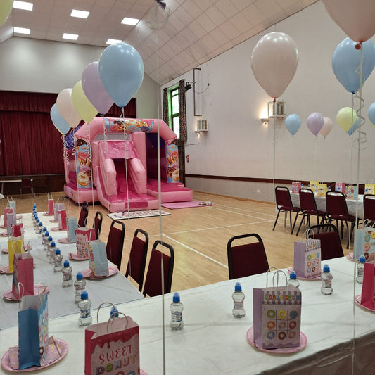 Pink Bounce 'n' Slide Donuts / Doughnuts Themed