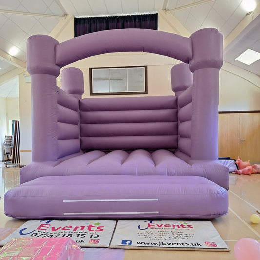 Pastel Lilac Bouncy Castle, Pastel Lilac Ball Pool & Pastel Lilac Soft Play Shapes