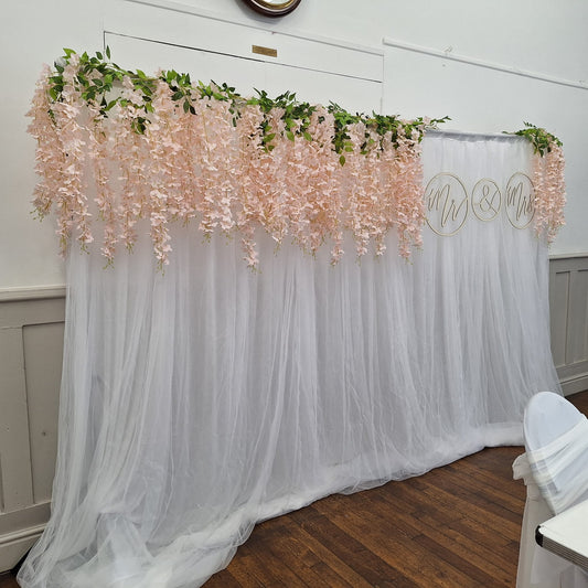 White Backdrop Drape