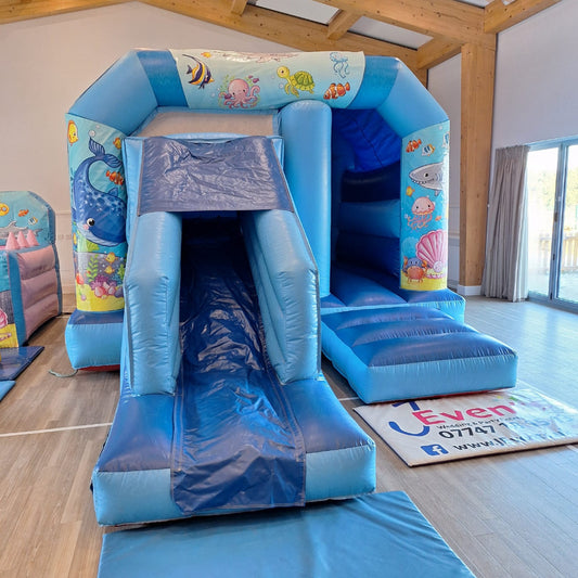 Blue Bounce 'n' Slide Under The Sea Themed