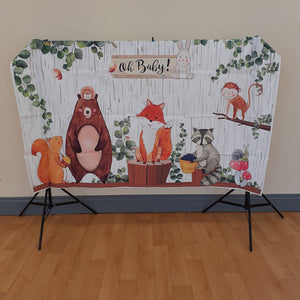 Animal Oh Baby Backdrop Banner