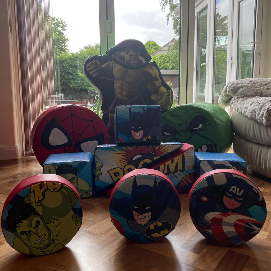 Superhero Themed Soft Play Shapes