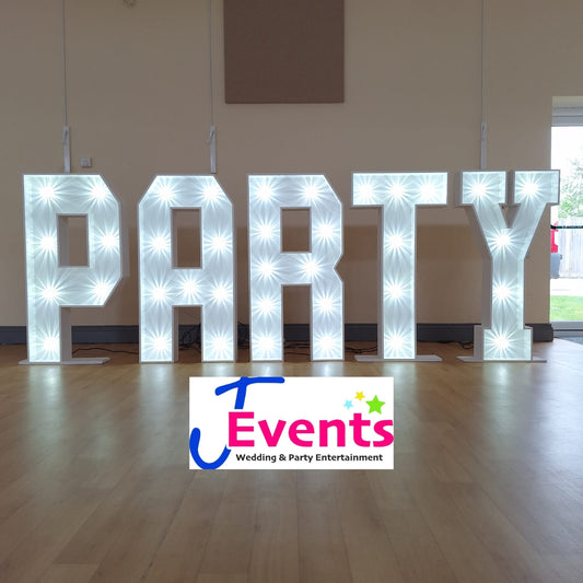 4ft LED Light Up Letters PARTY