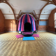 Load image into Gallery viewer, Blue &amp; Pink Disco Dome Bouncy Castle
