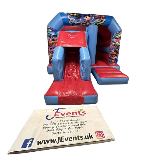 Red & Blue Bounce 'n' Slide Hot Wheels