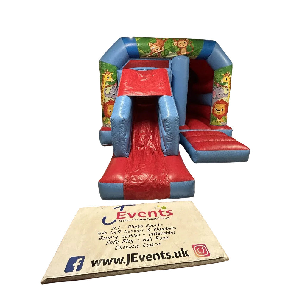 Cute Jungle Red & Blue Bounce 'n' Slide