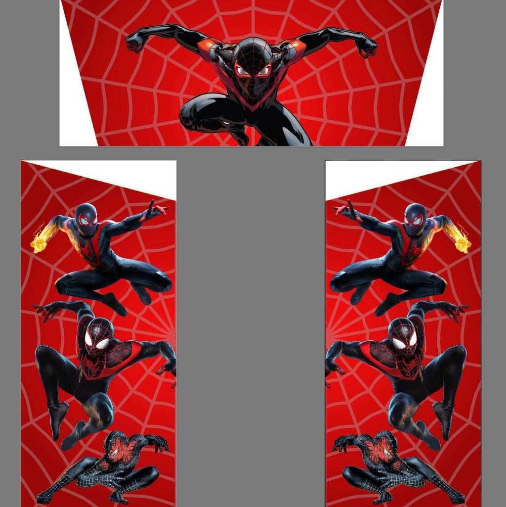 Multicoloured Rainbow Junior Platform Inflatable Slide Miles