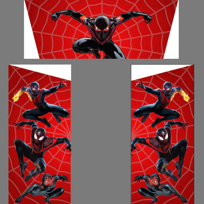 Multicoloured Rainbow Junior Platform Inflatable Slide Miles