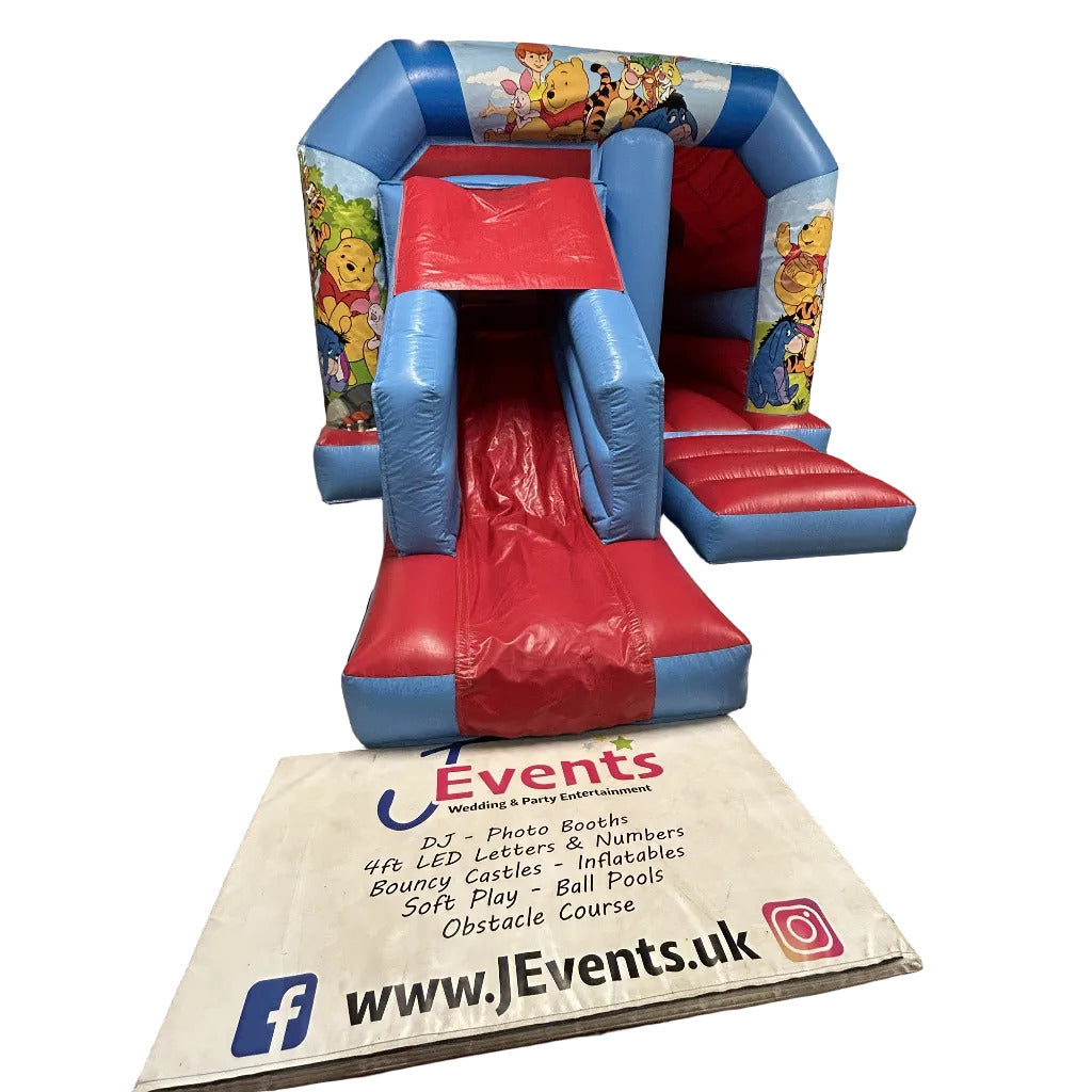 Winnie The Pooh Bear & Friends Bounce n Slide Red & Blue