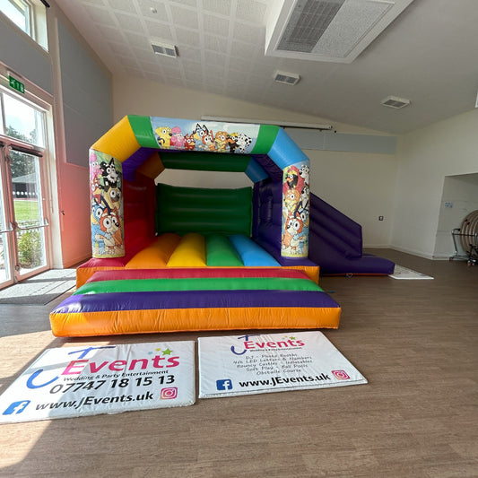 Bluey Multicoloured Rainbow Bounce 'n' Slide