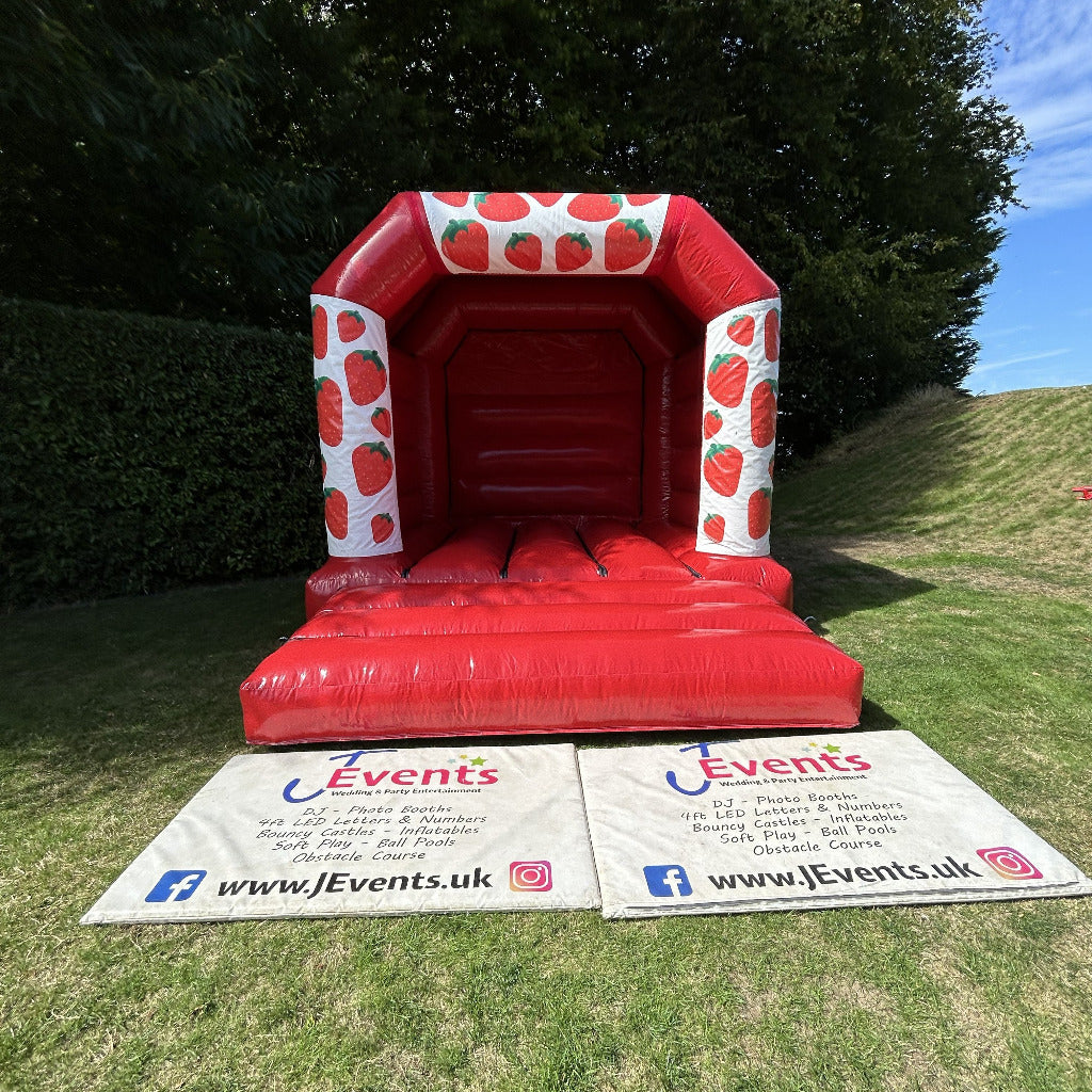 Strawberry Bouncy Castle Red