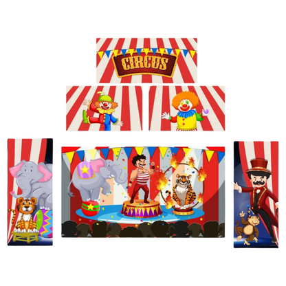 Circus Bounce n Slide Red & Blue