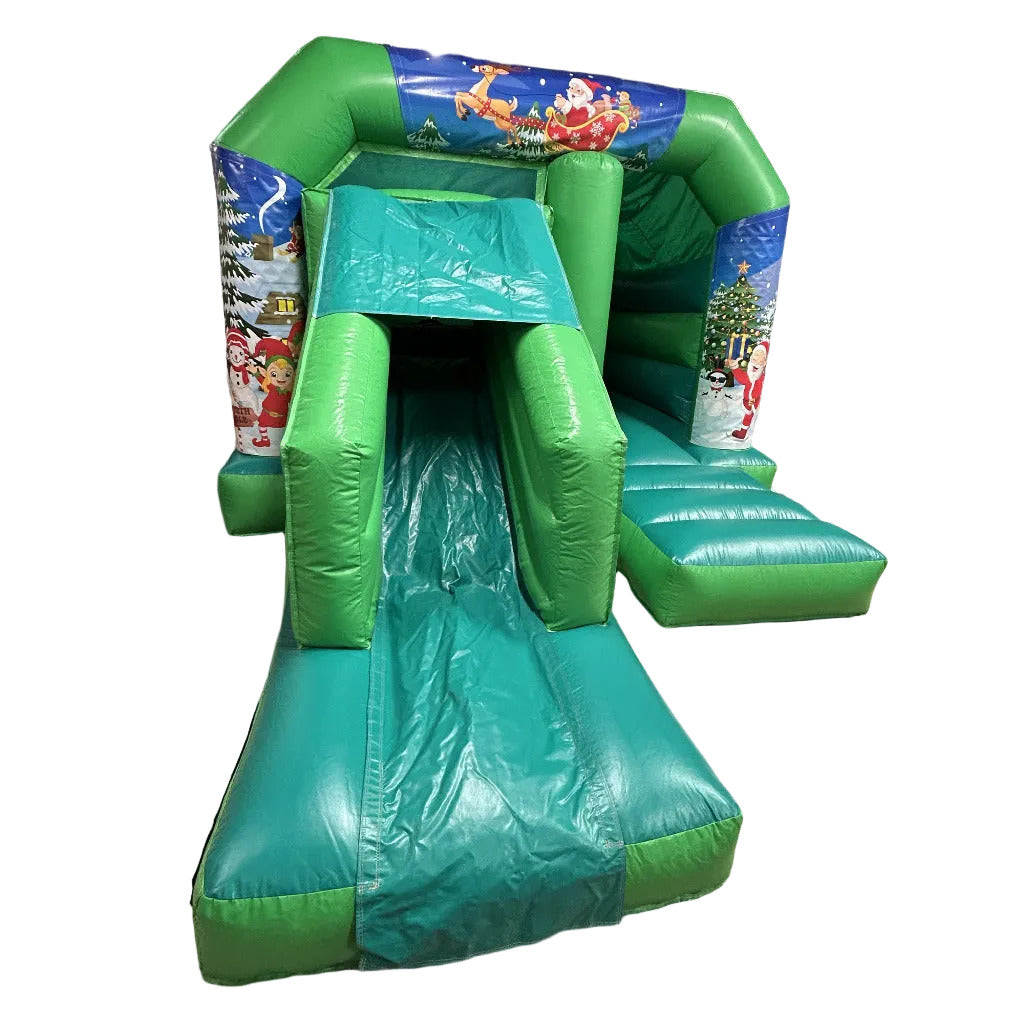 Green Bounce 'n' Slide Christmas 2 Themed