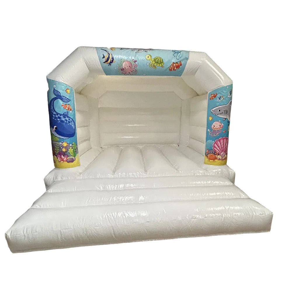 White Bouncy Castle Under The Sea