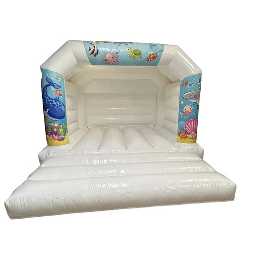White Bouncy Castle Under The Sea