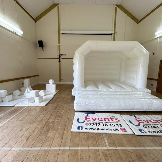 White Bouncy Castle Plain