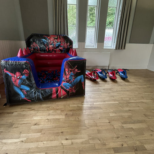 Spiderman Red & Blue Inflatable Ball Pool Air Juggler