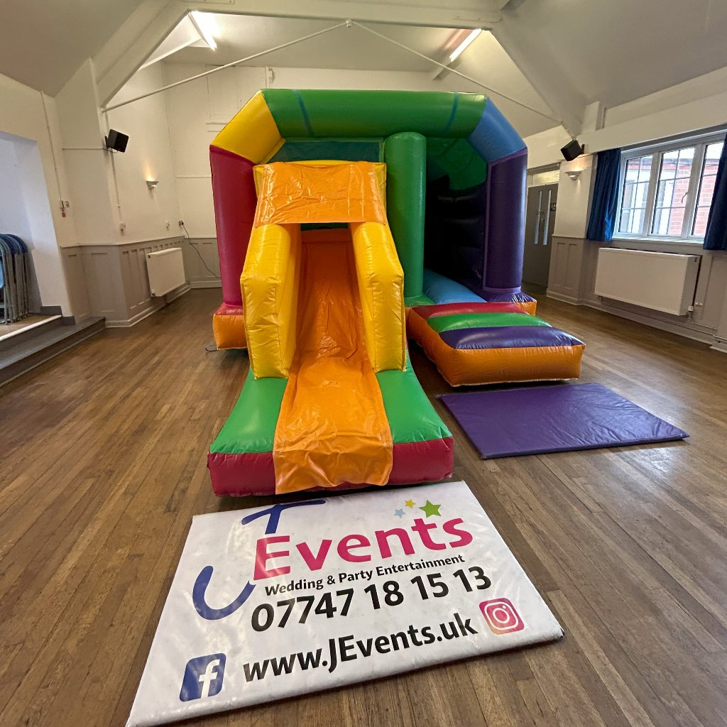 Multicoloured Rainbow Bounce 'n' Slide Plain