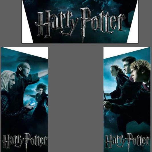 Multicoloured Rainbow Junior Platform Inflatable Slide Harry Potter