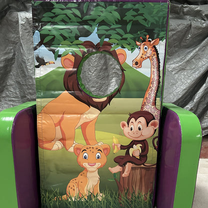 Jungle ‘Face in Hole’  Peek a Boo Green & Purple
