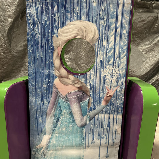 Frozen ‘Face in Hole’  Peek a Boo Green & Purple