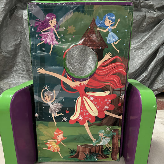 Fairy ‘Face in Hole’  Peek a Boo Green & Purple