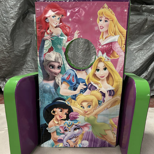 Princess ‘Face in Hole’  Peek a Boo Green & Purple 2