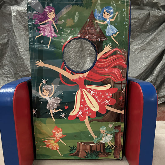 Fairy ‘Face in Hole’  Peek a Boo Red & Blue