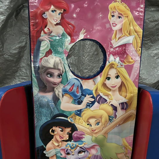 Princess ‘Face in Hole’  Peek a Boo Red & Blue 2