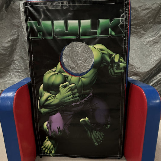 Hulk ‘Face in Hole’  Peek a Boo Red & Blue