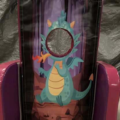 Dragon ‘Face in Hole’  Peek a Boo Pink & Purple