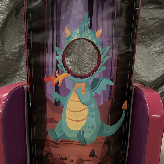 Dragon ‘Face in Hole’  Peek a Boo Pink & Purple