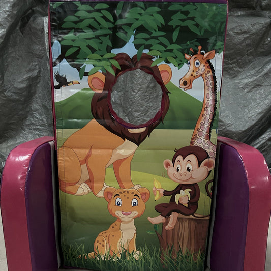 Jungle ‘Face in Hole’  Peek a Boo Pink & Purple