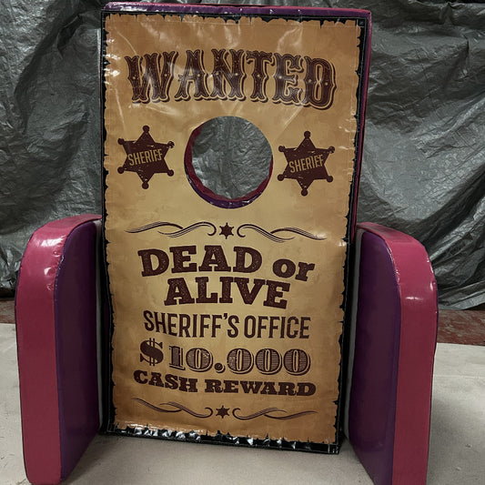 Wild West ‘Face in Hole’  Peek a Boo Pink & Purple