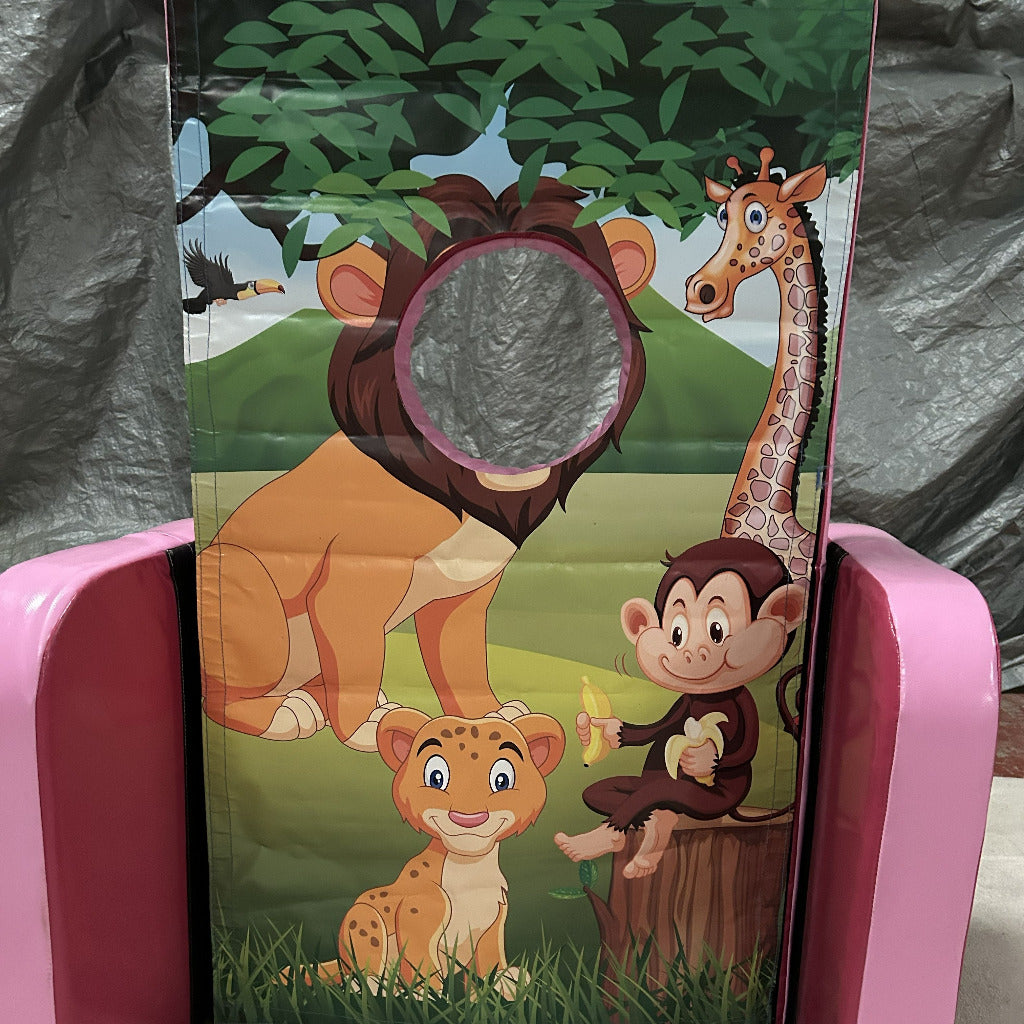 Jungle ‘Face in Hole’  Peek a Boo Pink