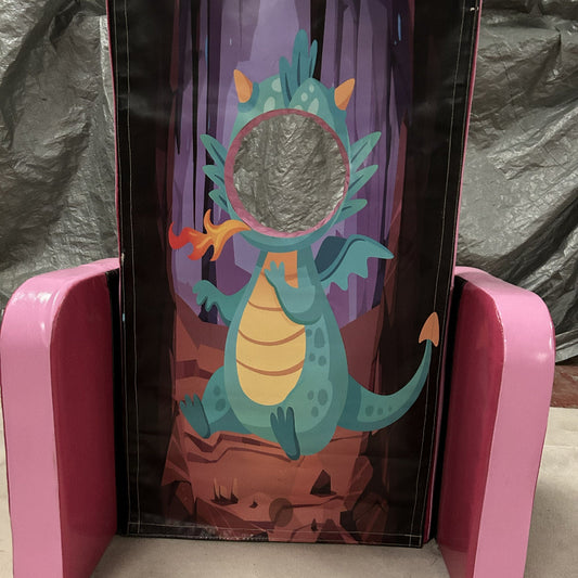 Dragon ‘Face in Hole’  Peek a Boo Pink