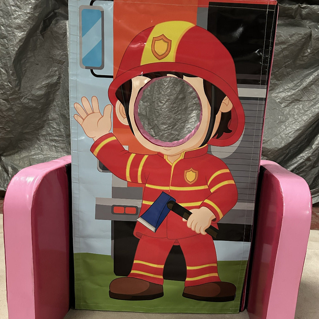 Fireman ‘Face in Hole’  Peek a Boo Pink