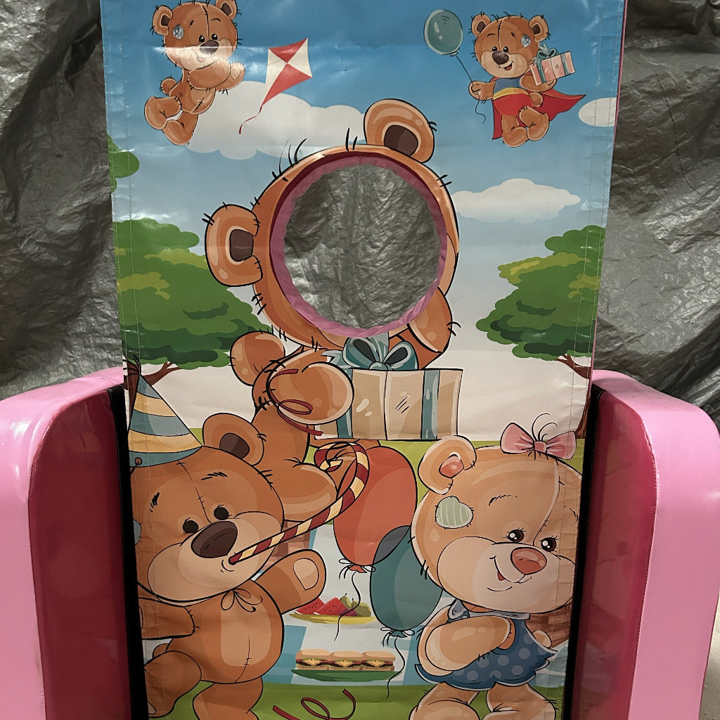 Teddy Bear ‘Face in Hole’  Peek a Boo Pink