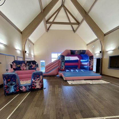 Stitch & Angel Light Pastel Pink & Light Pastel Blue Inflatable Ball Pool Air Juggler