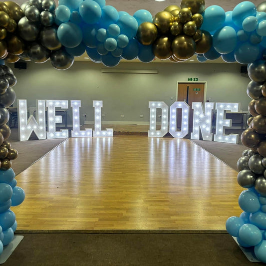 4ft LED Light Up Letters Well Done