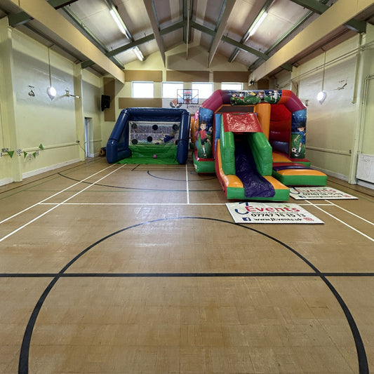 Football 2 Bounce n Slide & Shoot 'n' Score Penalty Shoot-Out Inflatable Package