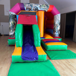 Multicoloured Bounce 'n' Slide Dinosaur Themed